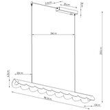 Thoro Rožnata aluminijasta LED viseča svetilka BISCUIT – | Shoptok.si
