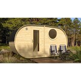 Male kuće Vanjska sauna HANKO 400 × 235 cm – bez završnog krovnog pokrova | shoptok.hr