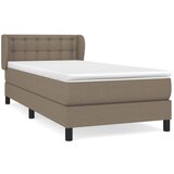 Maison Chic Box spring postelja - Vzmetna postelja z vzmetnico taupe 90x200 cm blago SL20073, (21881413) Cene