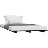 Za krevet crni 100 x 200 cm od masivne borovine | shoptok.hr