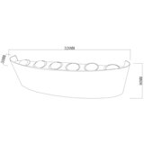 Top Light LED Spoljna zidna svetiljka RAY LED/10W/230V 3000/4000/6500K IP54 bela | Eponuda.com