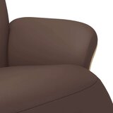  Naslonjač od umjetne kože s osloncem za noge smeđi | shoptok.hr