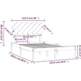  Za krevet 120 x 200 cm od masivnog drva | shoptok.hr