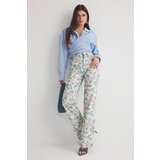 Trendyol Multicolored Floral Print High Waist Wide Leg Jeans | Shoptok.si
