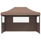 Šator za svadbe - šator za zabave Smeđa 292 x 440 x 315 cm Oxford tkanina - Smeđa s dvije bočne zidove Da | shoptok.hr
