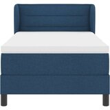  Krevet s podnicom i dušekom Plava 90x200 cm Tkanina | shoptok.hr