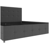 Støraa Temno siva oblazinjena zakonska postelja s prostorom za shranjevanje 180x200 cm Rose – | Shoptok.si