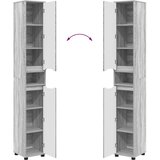  Kupaonski ormar s policom Siva Sonoma 30 5 x 30 x 195 cm | shoptok.hr