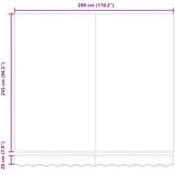  Povlačivi tende Narančasta i smeđa 300 x 250 cm | shoptok.hr