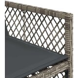 vidaXL 15-dijelni vrtni blagovaonski set s jastucima poliratan sivi | shoptok.hr