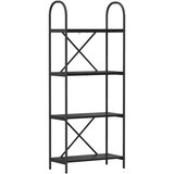 vidaXL Polica Crni hrast 60 x 30 x 146 cm Konstruirano drvo | shoptok.hr