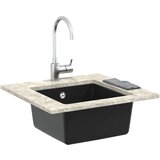  Lavabo - Umivaonik Crna 430 x 460 mm 80% kvarc i 20% smola | shoptok.hr