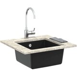  Umivalnica Črna 430 x 460 mm 80% Kvarc in 20% Smola, (5000192662) | Shoptok.si
