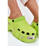Boto Women's sandals on a massive platform lime green Korina | Shoptok.si