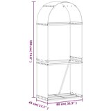  Držač za cjepanice zeleni 80 x 45 x 190 cm pocinčani čelik | shoptok.hr