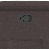 Naslonjač na podizanje tamnosmeđi od tkanine | shoptok.hr