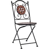  3-dijelni mozaični bistro set s keramičkim pločicama boje cigle | shoptok.hr