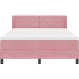  Krevet s opruga kutije Ružičasta 200 x 140 cm Baršun | shoptok.hr