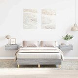 vidaXL Posteljni okvir brez vzmetnice siva sonoma 140x190 cm | Shoptok.si