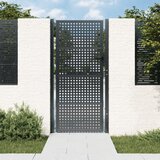 vidaXL vrtna vrata antracitna 105x250 cm jeklo | Shoptok.si