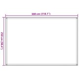  Tepih za šator boja pijeska 250 x 300 cm HDPE | shoptok.hr