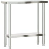  Kuhinjski radni stol 82,5x30x85 cm od nehrđajućeg čelika | shoptok.hr