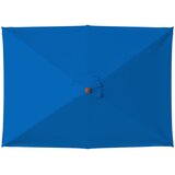  Vrtni suncobran s drvenim stupom 150 x 200 cm plavi | shoptok.hr