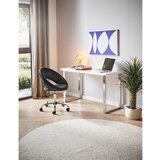 Hom`in pisalna miza kovina, leseni material bela, visoki sijaj | Shoptok.si