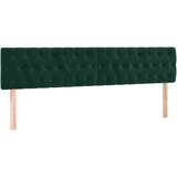  Uzglavlja tamnozelena 180x7x78/88 cm baršunasta | shoptok.hr