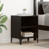 vidaXL noćni ormarić crni hrast 40x30x50 cm inženjersko drvo | shoptok.hr
