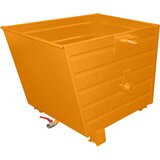 eurokraft pro Naložni prekucni zaboj za ostružke BSL, prostornina 0,7 m³, rumeno oranžne barve | Shoptok.si