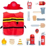 Firefighter set aktivna igračka od drva 3y+ 1 kom