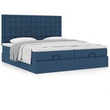  Ottoman krevet s madracima plavi 160x200 cm tkanina | shoptok.hr