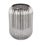 WALLXPERT Vaza Line D20F, 10x20x10 cm, Srebrna boja | Eponuda.ba