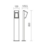  Redo 9168 - ARGES spoljašnja LED lampa, LED/3W/230V, IP54, braon | Eponuda.com