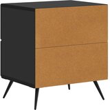  Nočna omarica Črna 43 x 34,5 x 47,5 cm Inženirski les, (5000209386) | Shoptok.si
