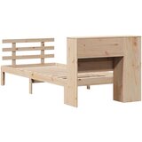 vidaXL Krevet s regalom za knjige bez madraca 75x190 cm borovina | shoptok.hr