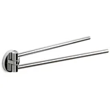 zidni poični dvostruki držač ručnika 6x2,5x38cm inox, martins