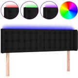 vidaXL LED uzglavlje crno 147x16x78/88 cm od tkanine Cijene