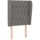  Vzglavje z ušesi temno sivo 83x23x118/128 cm blago, (20793689) | Shoptok.si
