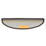  Otirači za stepenice 10 kom 65 x 21 x 4 cm smeđi | shoptok.hr