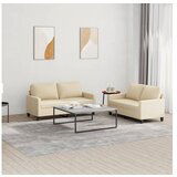 vidaXL 2-dijelni set sofa s jastucima krem od tkanine Cijene