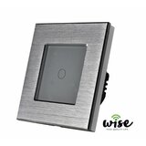 Wise Wifi pametni prekidač, aluminijumski panel srebrni - 1 taster WP0031 Cene
