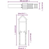 Vanjski Zunanje igralo impregnirana borovina, (20986468) | Shoptok.si
