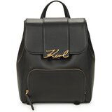 Karl Lagerfeld Nahrbtniki K/SIGNATURE FLAP BACKPACK Črna Cene