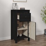  Komoda crna 40x35x80 cm od masivne borovine | shoptok.hr
