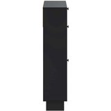  Ormar za cipele EDE 78 x 24 x 103 cm Konstruirano drvo Crna - Crna | shoptok.hr