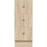 vidaXL Krevetna konstrukcija za pohranu Sonoma hrast 90x200 cm | shoptok.hr