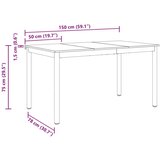  Jedilne mize 150 x 78 x 75 cm KOVINA, (5000268857) | Shoptok.si