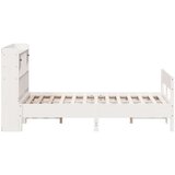  Krevet s regalom z knjige bez madraca bijeli 135x190cm borovina | shoptok.hr